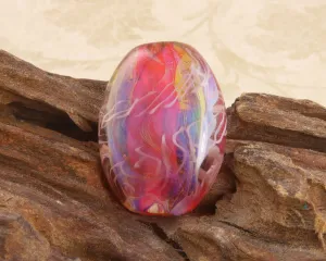 OMG Hot Pink Lampwork Focal Bead SRA
