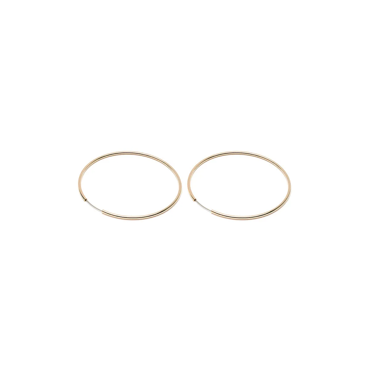 Oversized Gold Endless Hoop Earrings