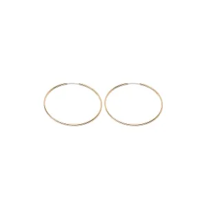 Oversized Gold Endless Hoop Earrings