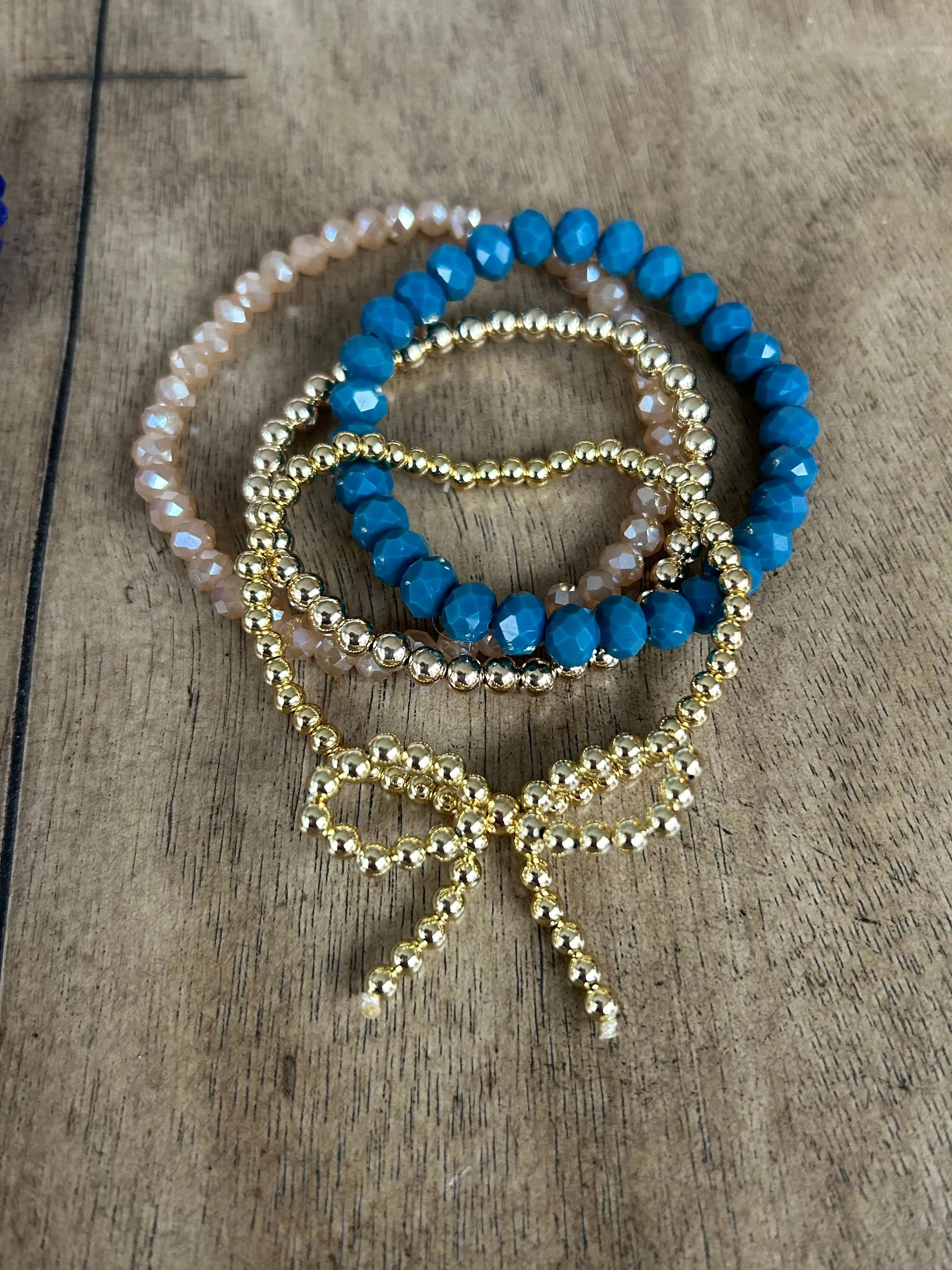 Party Blue Bracelet Stack Autumn