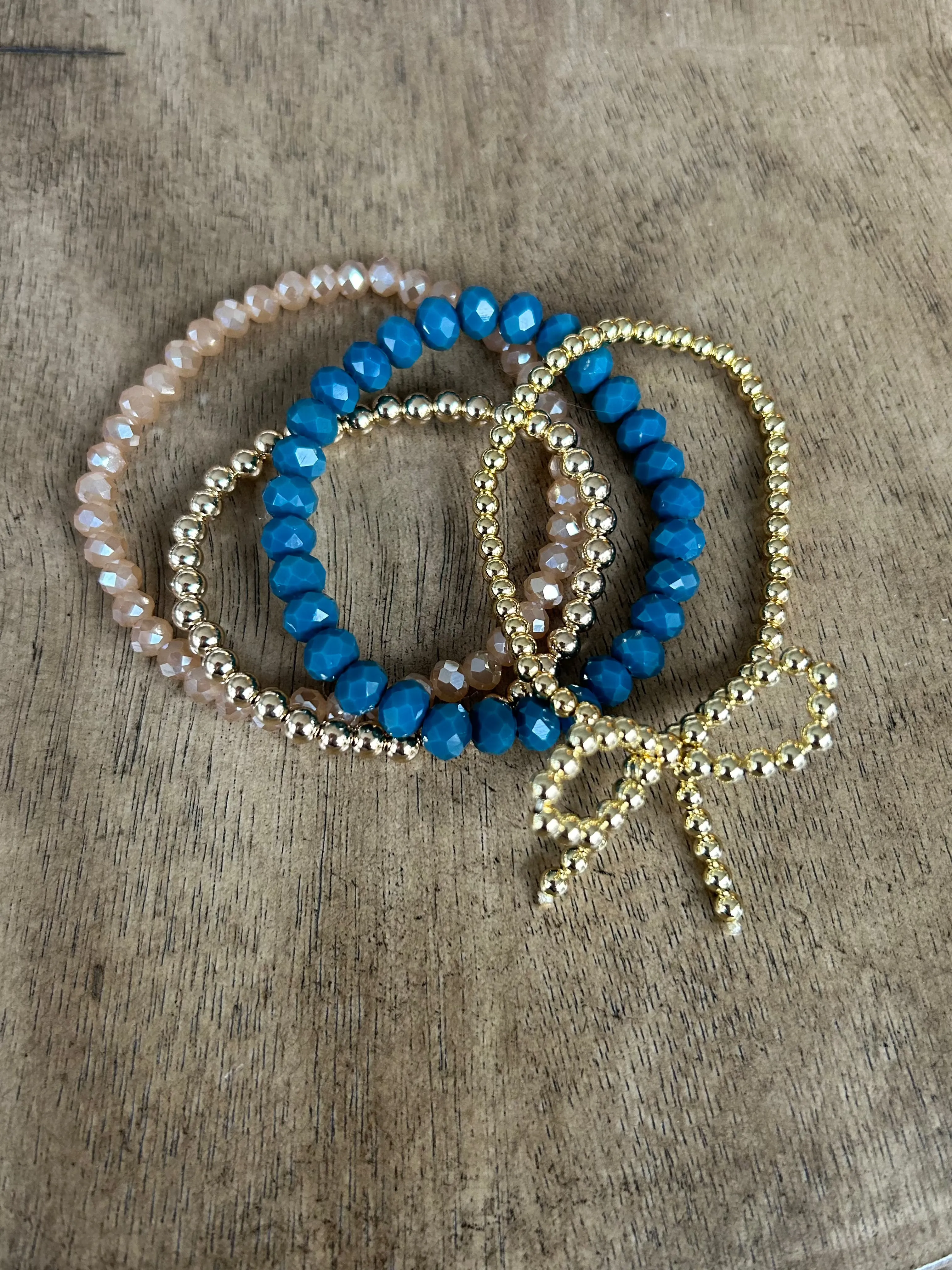 Party Blue Bracelet Stack Autumn
