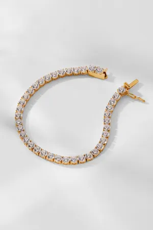 PERFECT TENNIS 4MM CZ 6.5" BRACELET