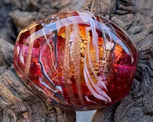 Pink Bling Lampwork Focal Bead SRA