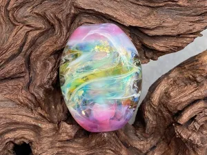 Pink Opal Lampwork Focal Bead SRA