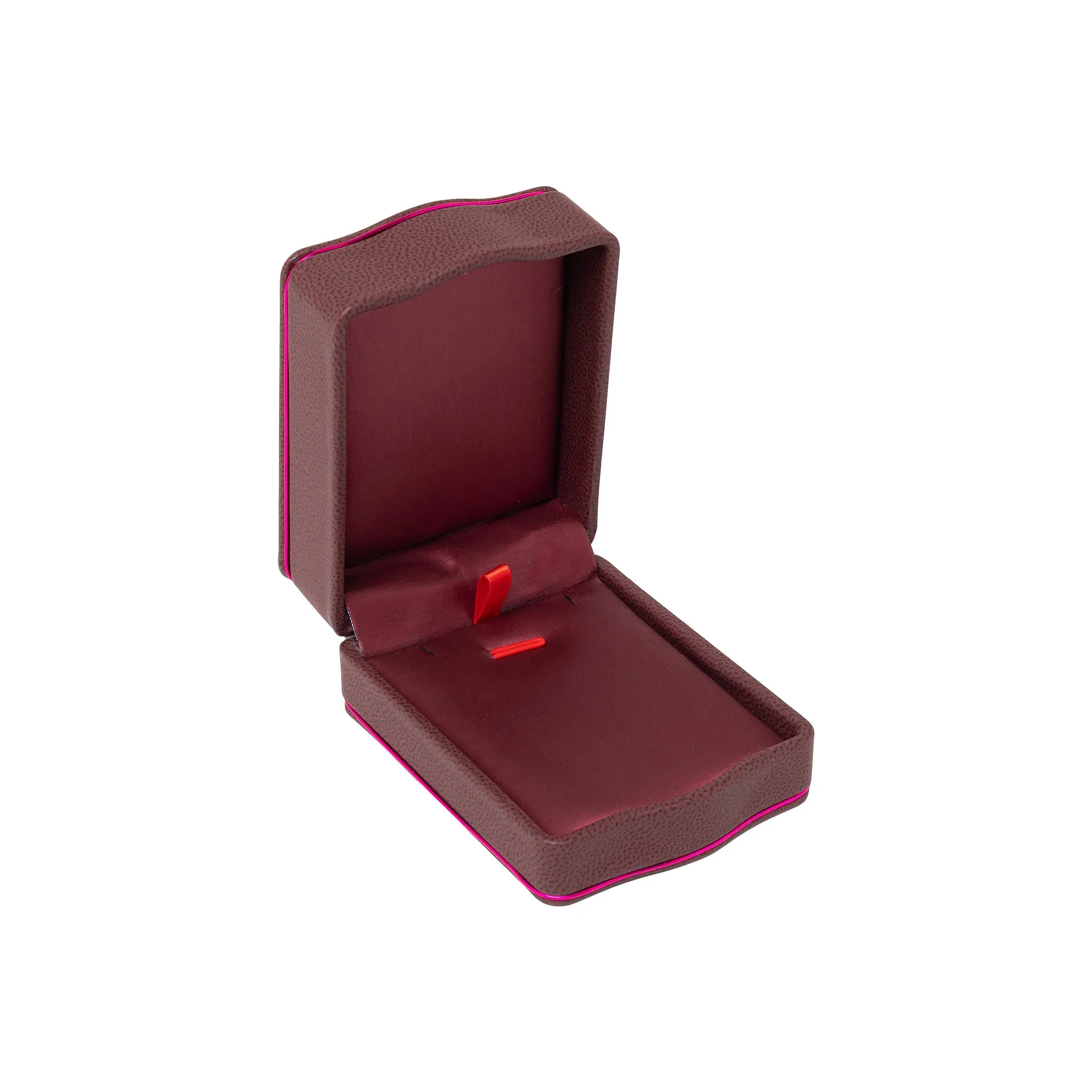Rose Gold Trim Pendant Box Fushia