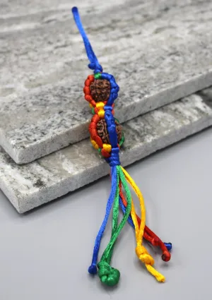 Rudrakshya Beaded Car Hanging Amulet