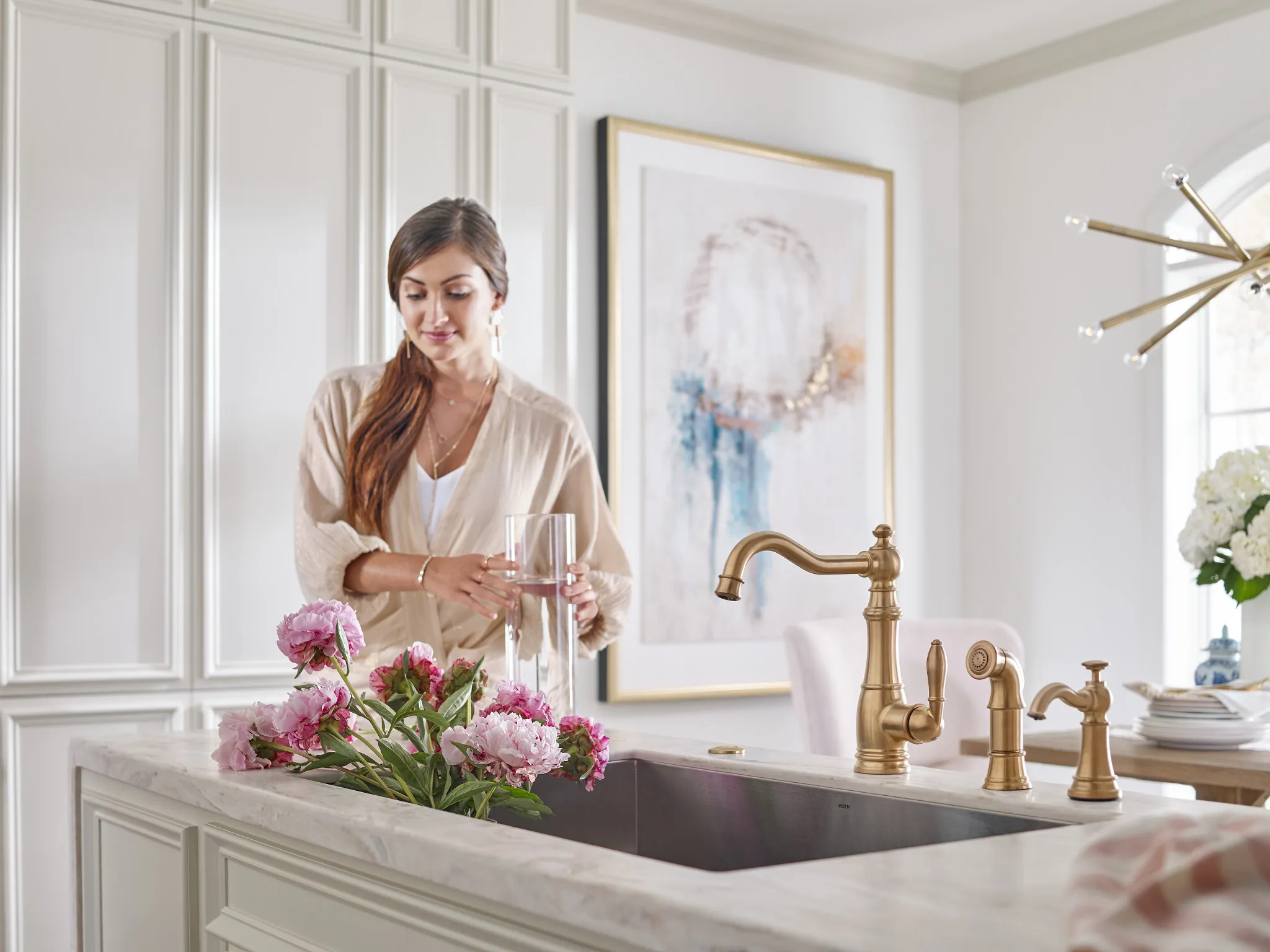 Sip Traditional Chrome One-Handle High Arc Beverage Faucet