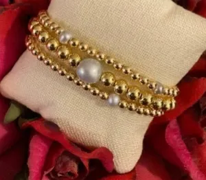 Small Beaded Pearl Bracelet