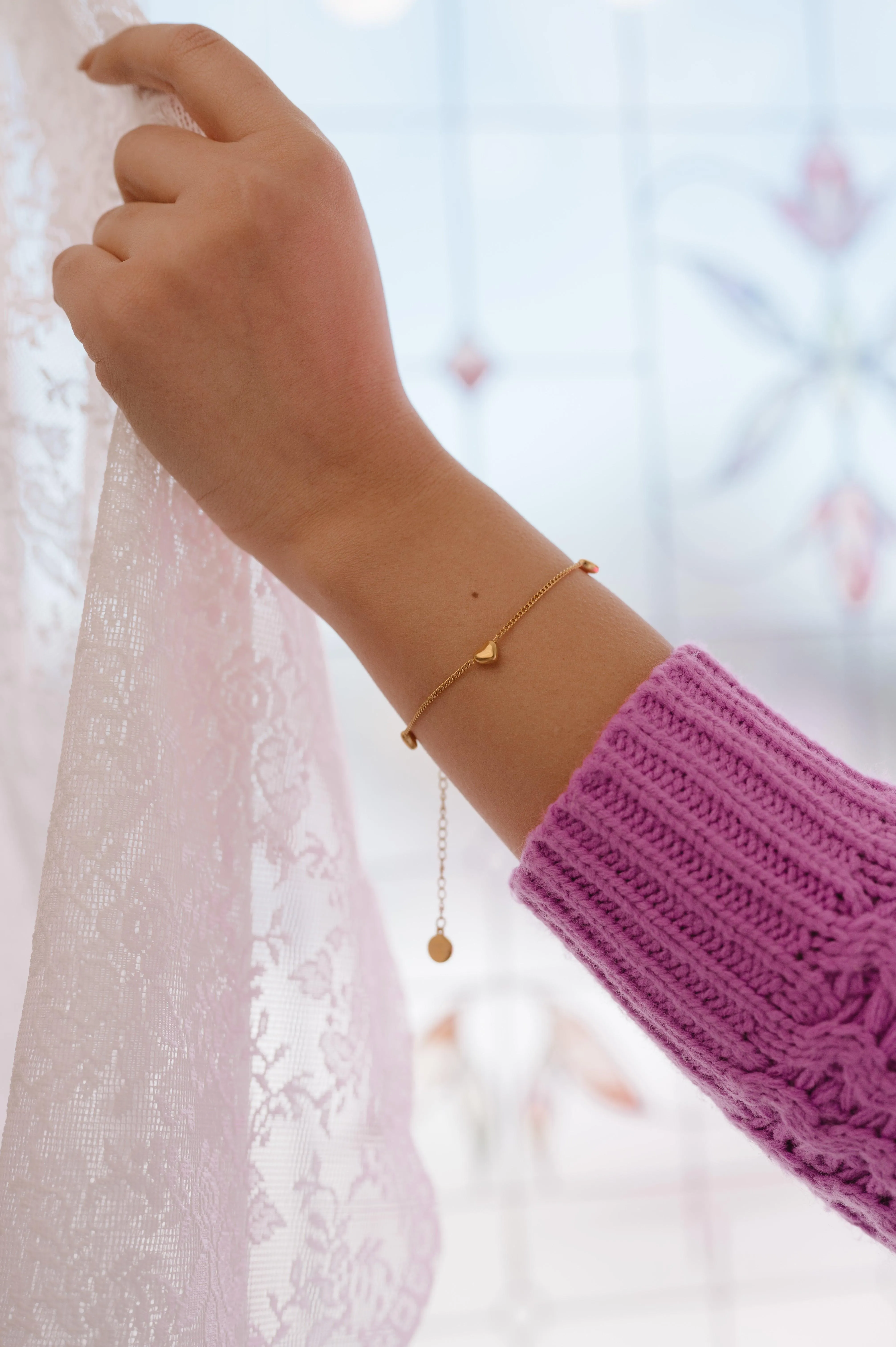 String of Hearts Bracelet