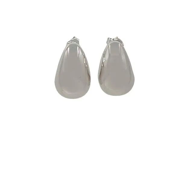 Teardrop Post Earrings: Available as Gold or Silver Plated (E_P4800)