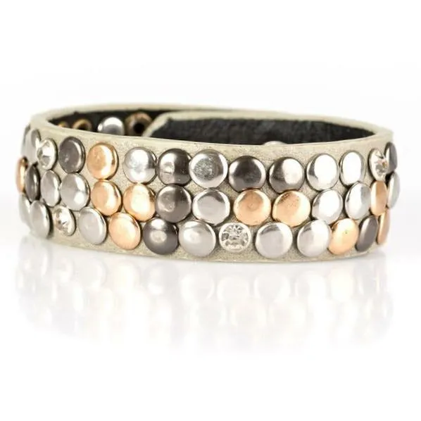 The Crack - Multi Stone Leather Bracelet
