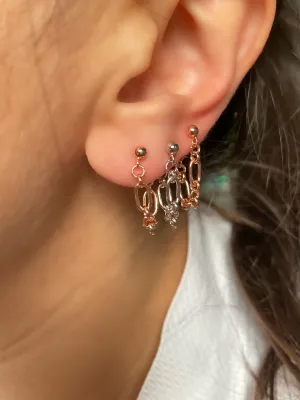 Wraparound chain earrings  - Earrings